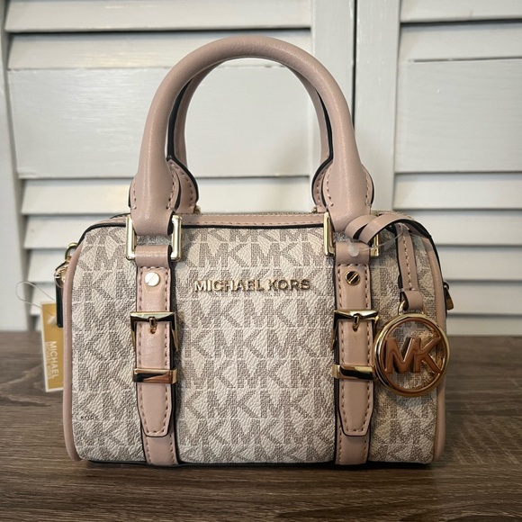 COPY - Michael Kors Bedford Legacy Extra-Small Logo Duffle Crossbody Bag - Picture 2 of 11